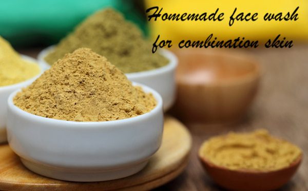 home made face wash for combination skin